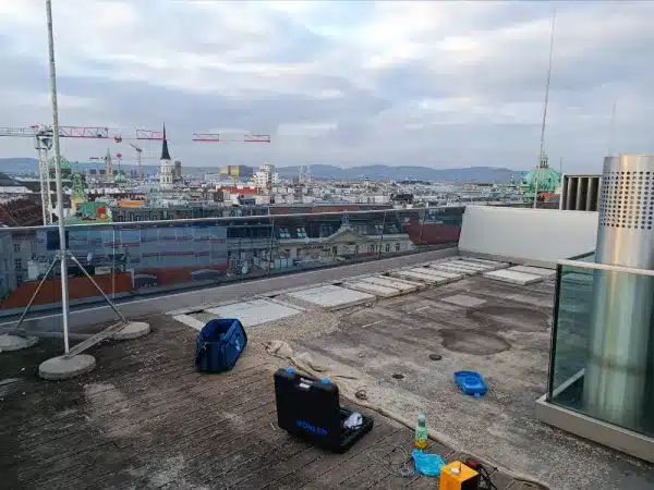 Nachher – Dachfläche ohne gelagerte Materialien