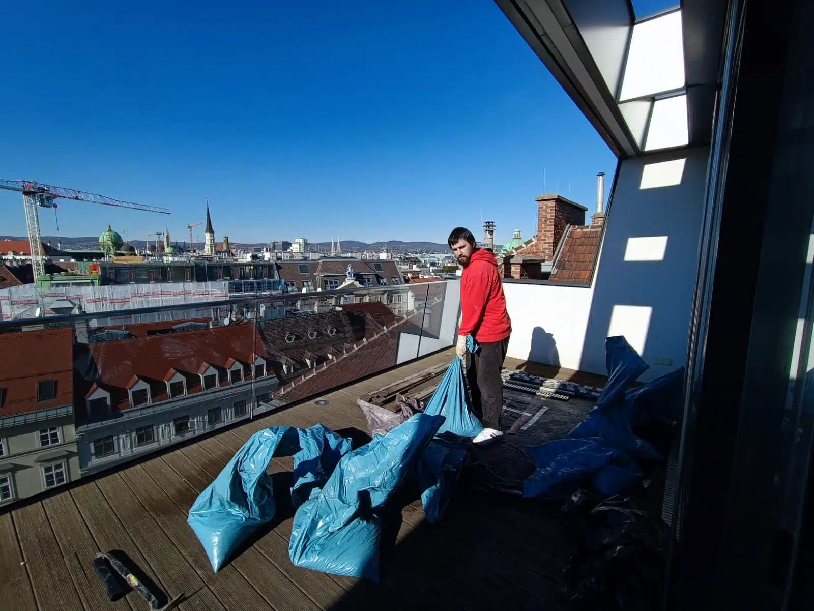 Wohnungsräumung 1010 Wien Bauernmarkt 8 – während der Vorbereitung
