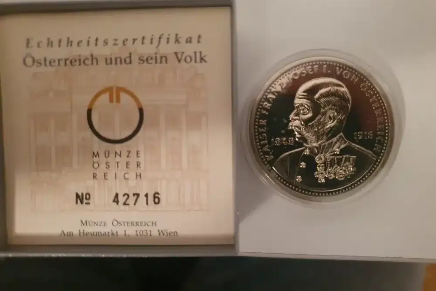 Münzenverkauf in Wien