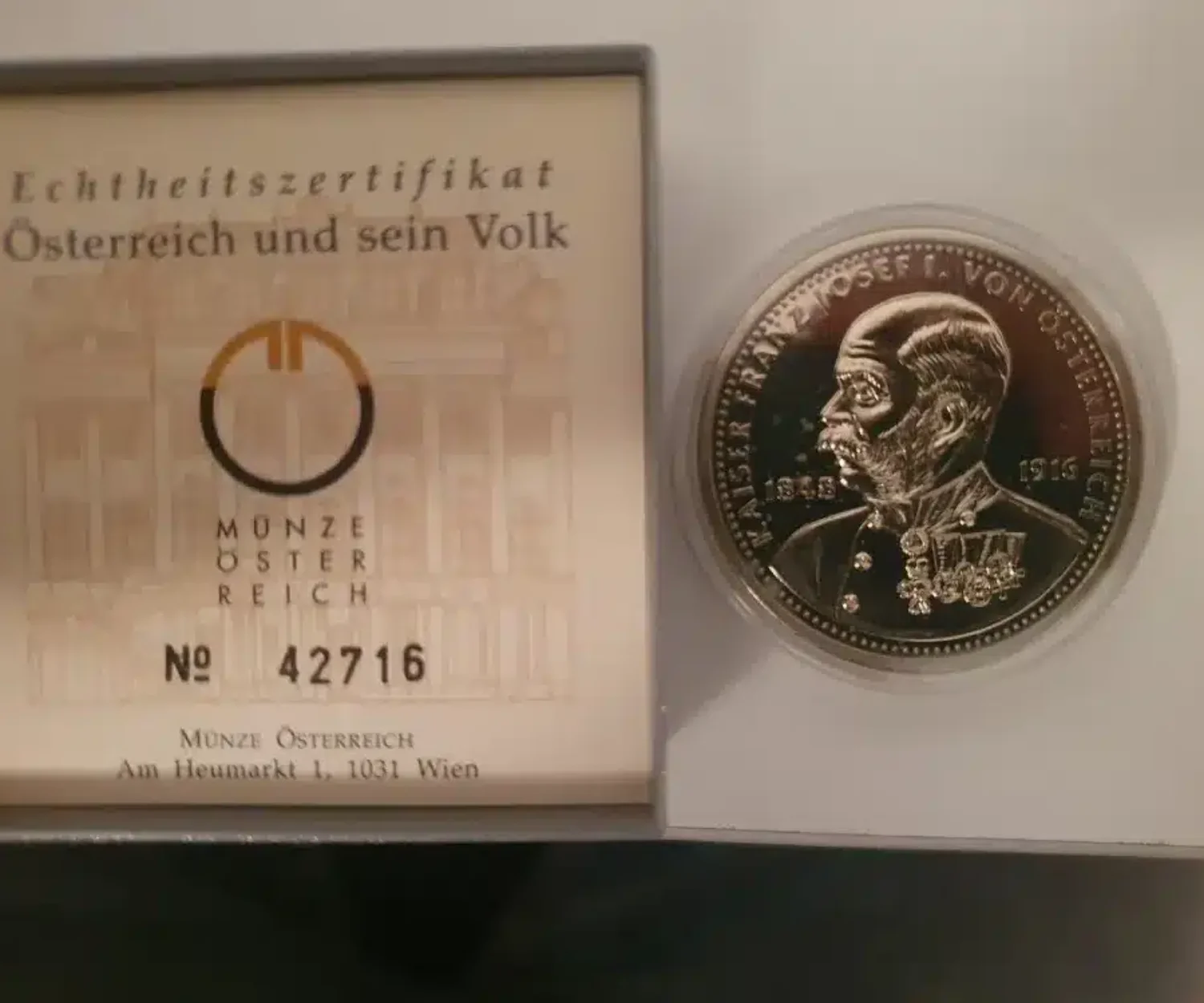 Münzenverkauf in Wien