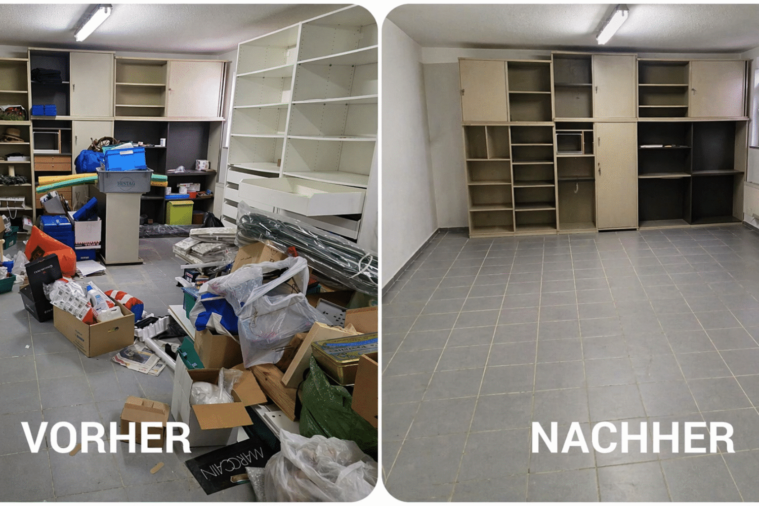 Entrümpelung Zimmer Kottingbrunn 2542 Vorher Nachher