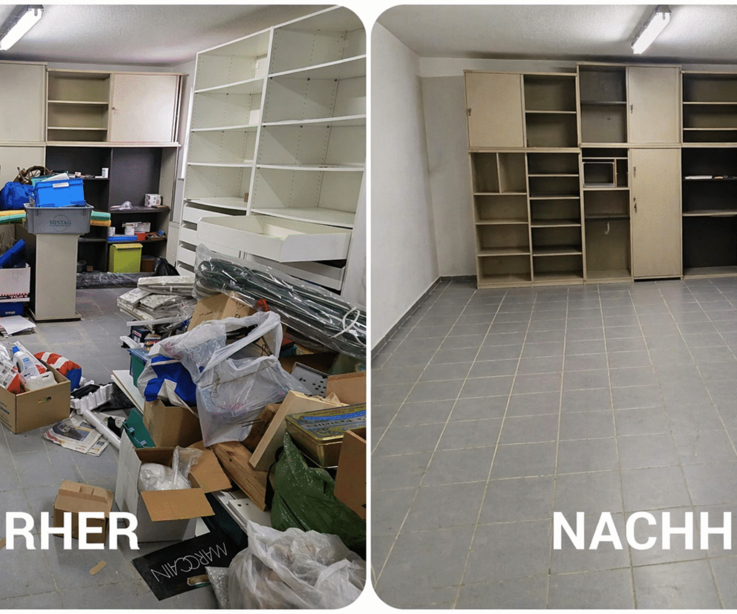 Entrümpelung Zimmer Kottingbrunn 2542 Vorher Nachher