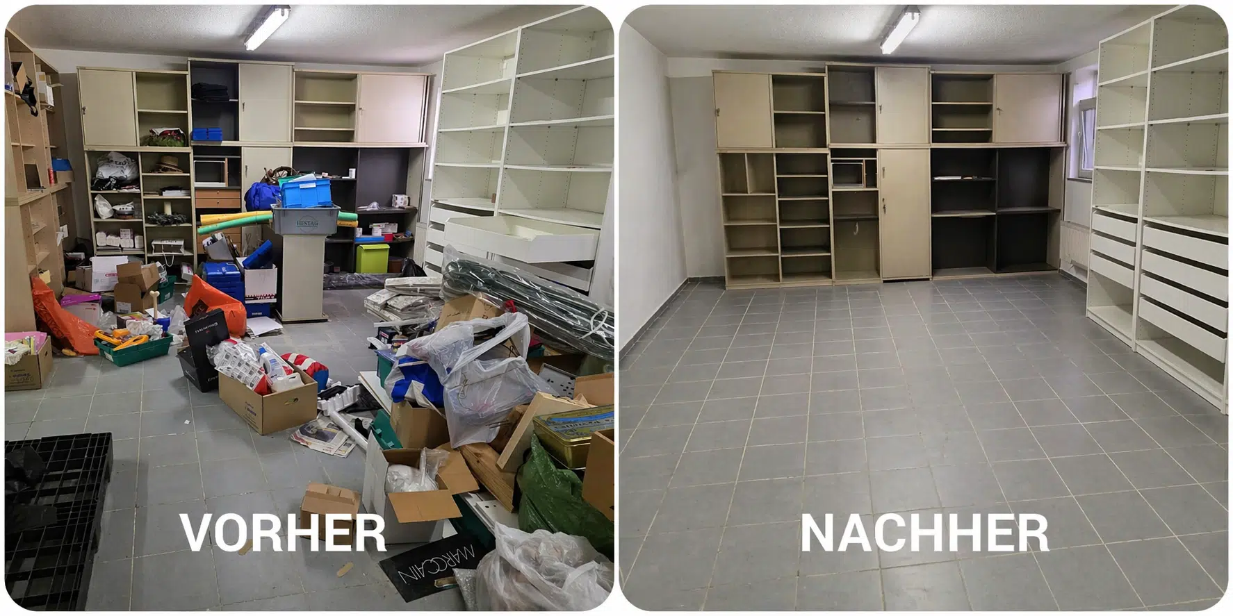 Entrümpelung Zimmer Kottingbrunn 2542 Vorher Nachher
